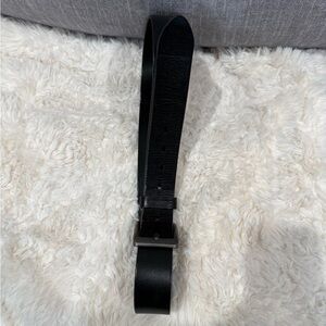 Sleek Black Leather Belt Bag for Men